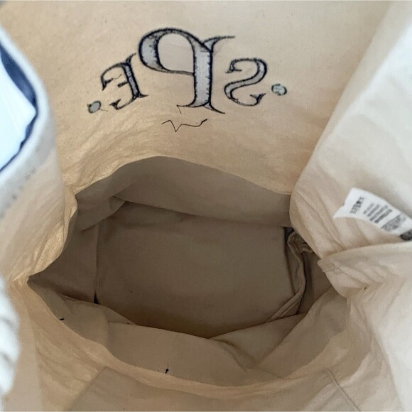 Canvas XL Drawstring Backpack Hand Crafted Bag Carry On Monogram Embroidered - Picture 10 of 13